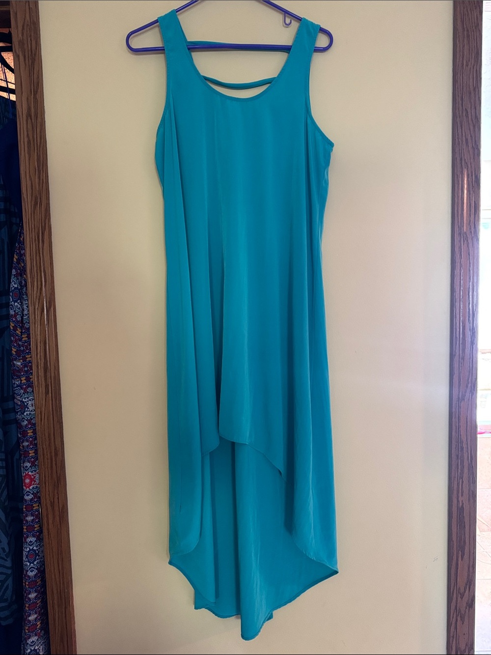 Lush Sleeveless Teal High-Low Dress